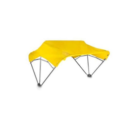 Aftermarket 3Bow Tractor Canopy With Fender Mount Yellow Universal Fit For Most ROPS CAL50-0045